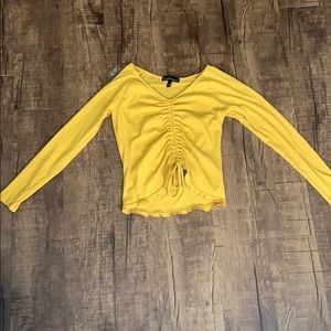 Crop long sleeve shirt